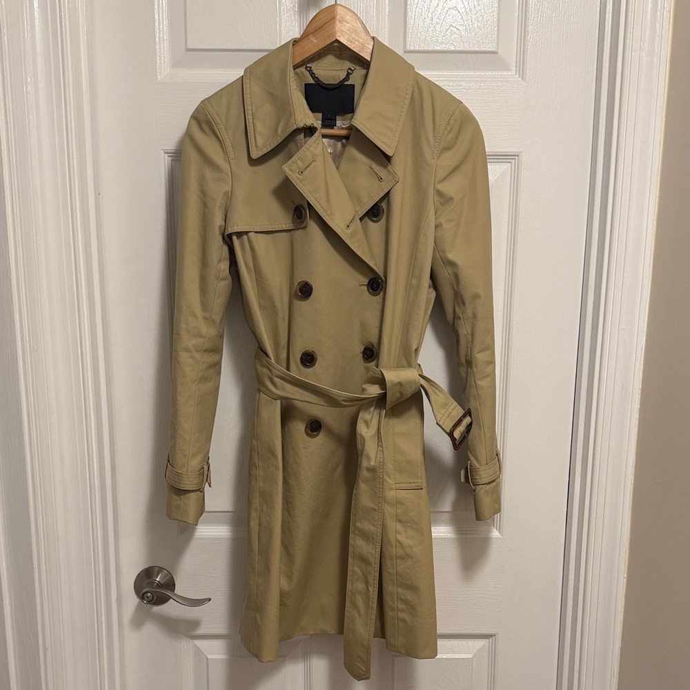 J. Crew Collection Classic Tan Trench Coat
